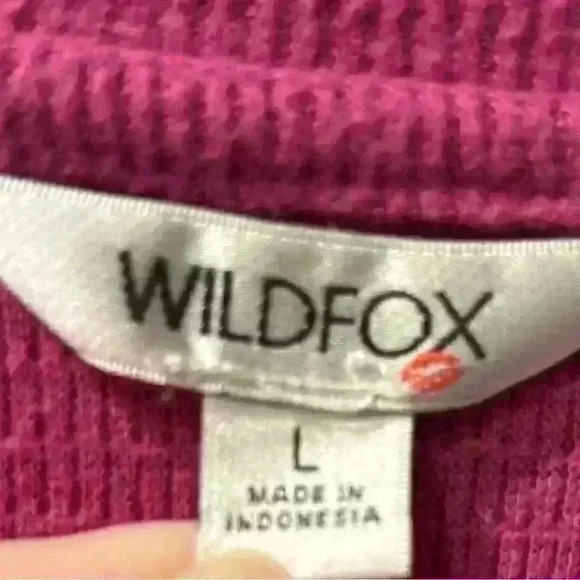 Wildfox Long Sleeve Purple Sweater - Picture 5 of 6